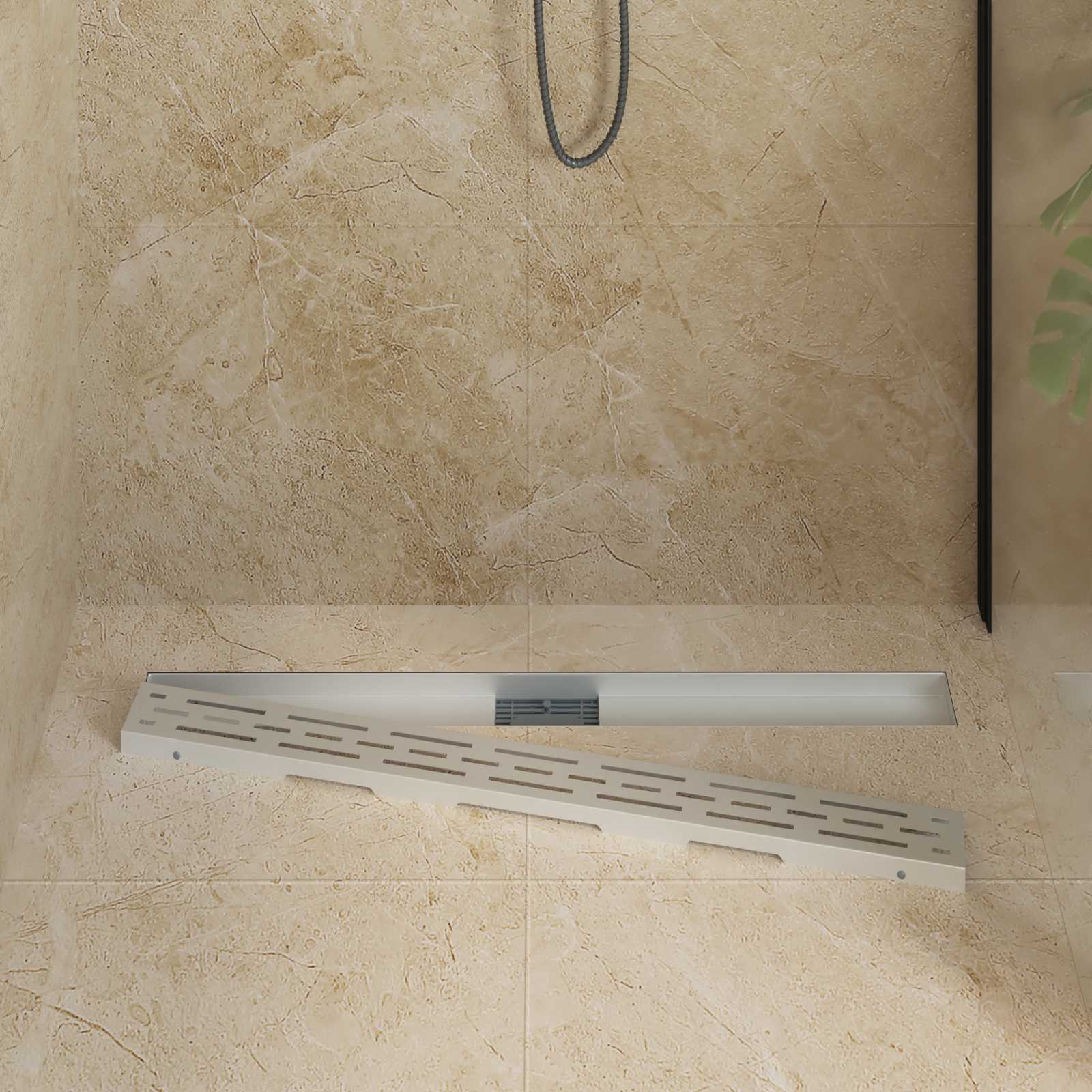 Scarico doccia Vidaxx con linea design argento 100 cm acciaio inossidabile 304