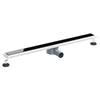 Vidaxl doucheafvoer glasdeksel met 360° sifon zwart 90 cm