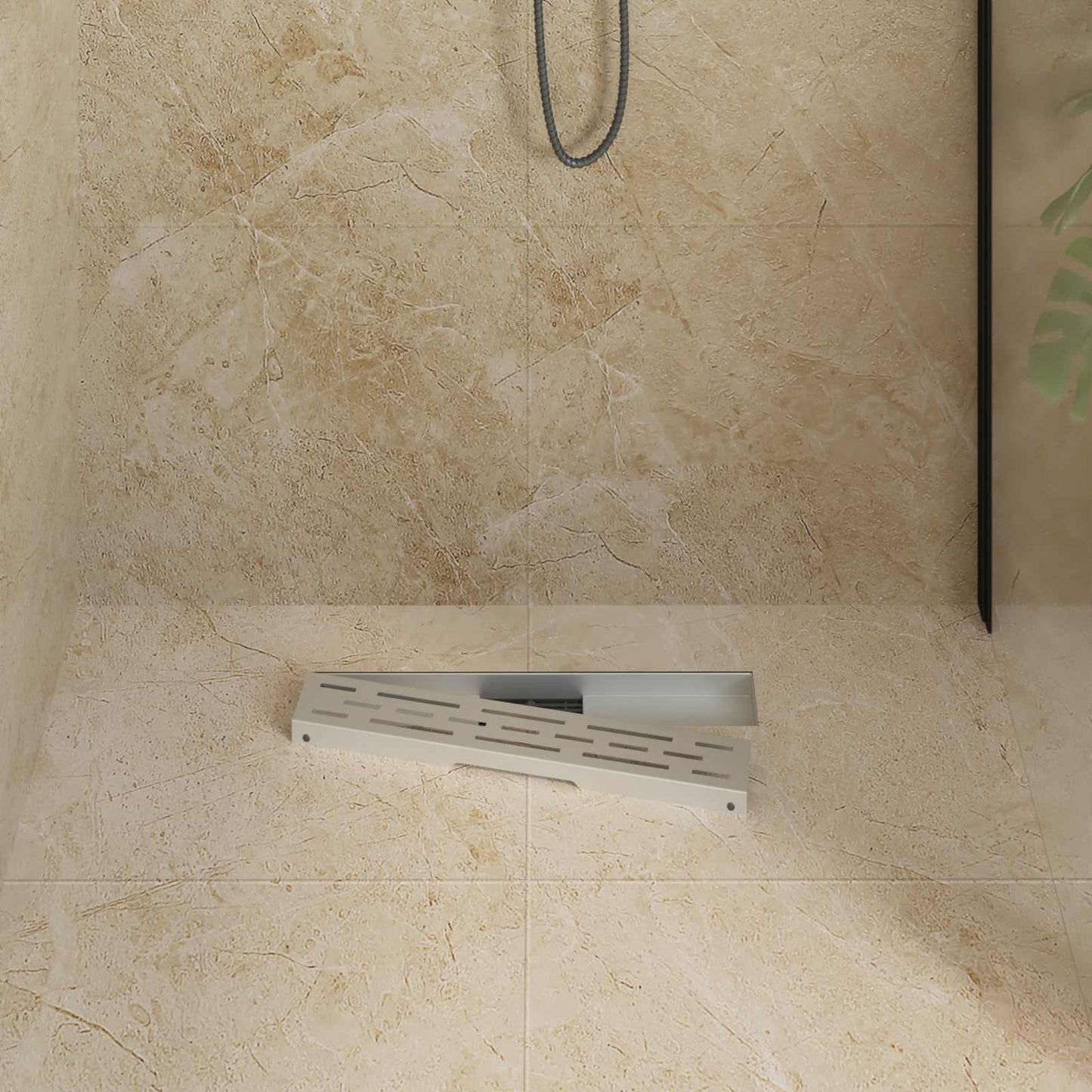 Scarico doccia Vidaxx con linea design argento 60 cm acciaio inossidabile 304