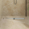 Scarico doccia Vidaxx 2 in 1 con sifone a 360° argento 90 cm