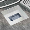 Vidaxl dot doucheafvoer zilver 20 x 20 cm roestvrij staal 304