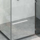 Scarico doccia Vidaxx 2 in 1 con sifone a 360° argento 54 x 11 x 9,5 cm