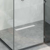 VidaXL Desagüe de ducha 2 en 1 plateado 60 cm acero inoxidable 304