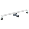 VidaXL Scarico doccia a 360° con modello slim argento 70 cm