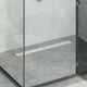 Vidaxx copertura in vetro per piletta doccia con sifone a 360° argento 80 cm