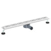 Vidaxl doucheafvoer glasdeksel met 360° sifon zilver 80 cm