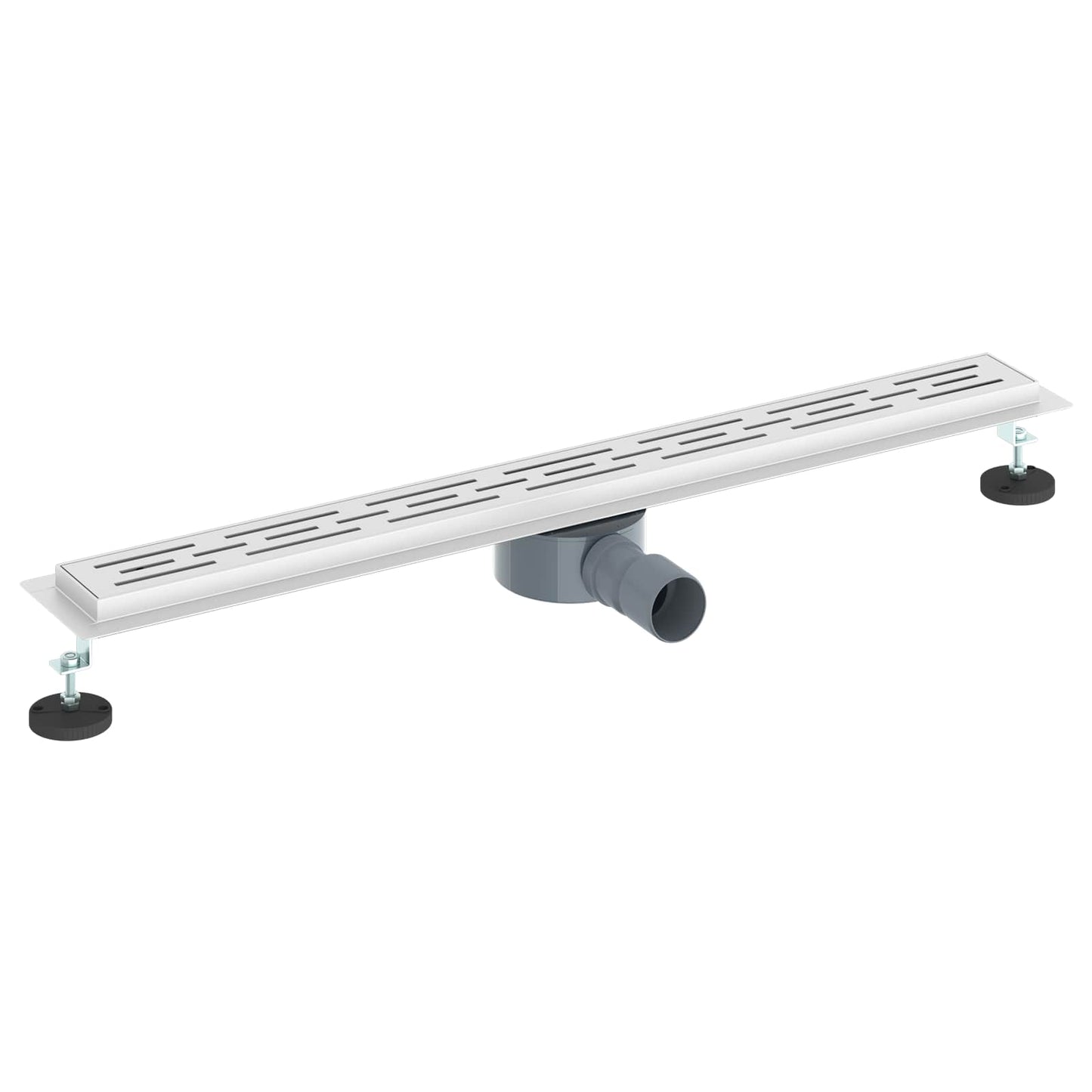 Vidaxx copertura in vetro per piletta doccia con sifone a 360° argento 80 cm