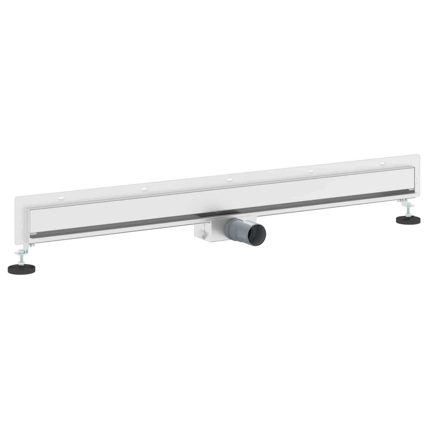 Vidaxl wandgemonteerde douche afvoer zilver 100 cm roestvrij staal 304