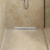 Vidaxxl desagüe de ducha de pared plateado 60 cm acero inoxidable 304