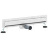 Vidaxxl desagüe de ducha de pared plateado 60 cm acero inoxidable 304