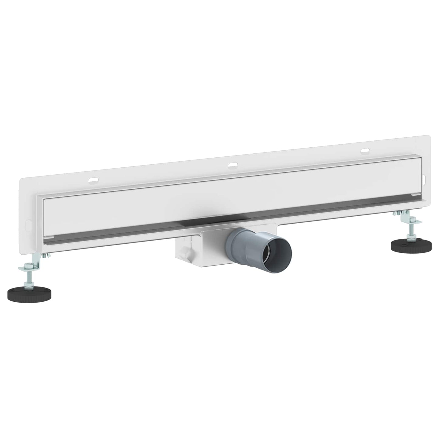 Vidaxxl desagüe de ducha de pared plateado 60 cm acero inoxidable 304