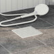 Vidaxx Desagüe de ducha 2 en 1 plateado 20 x 20 cm acero inoxidable 304