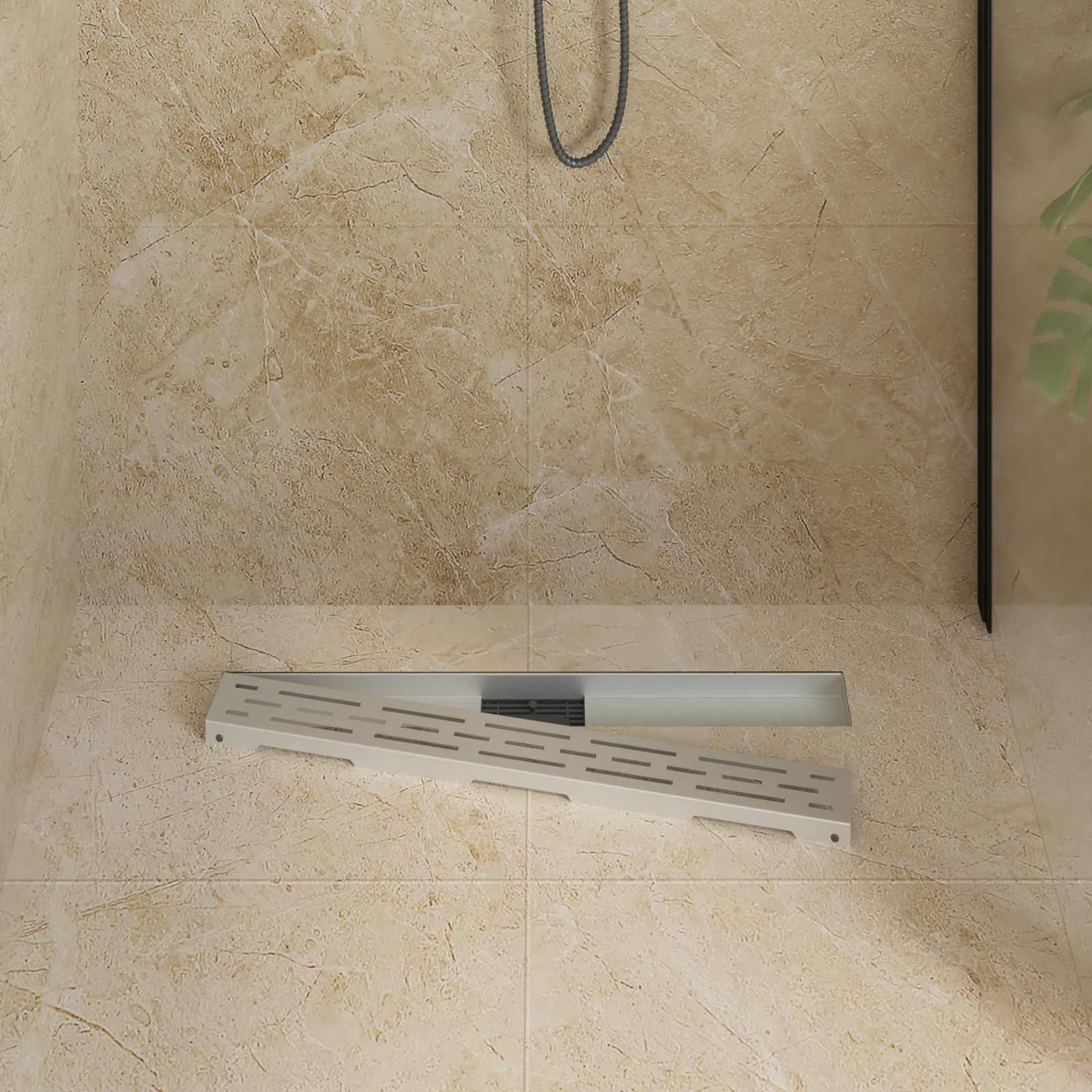 Scarico doccia Vidaxx con linea design argento 80 cm acciaio inossidabile 304