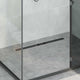Vidaxx tapa de cristal para desagüe de ducha con sifón 360° negro 80 cm