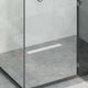 VidaXL Desagüe de ducha 2 en 1 plateado 50 cm acero inoxidable 304