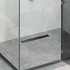 Vidaxx Desagüe de ducha 2 en 1 negro 50 cm acero inoxidable 304