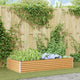 Jardinera elevada vidaxl 195 x 100 x 36 cm acero galvanizado