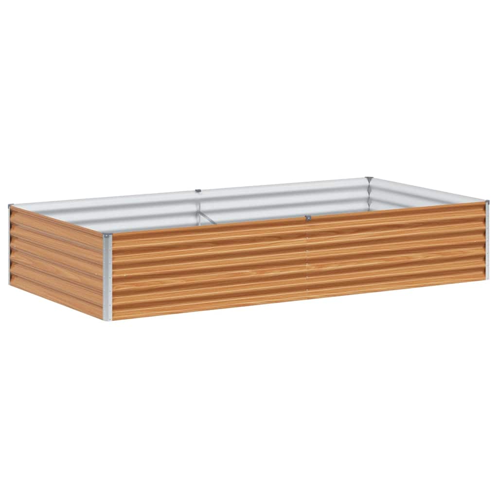Jardinera elevada vidaxl 195 x 100 x 36 cm acero galvanizado