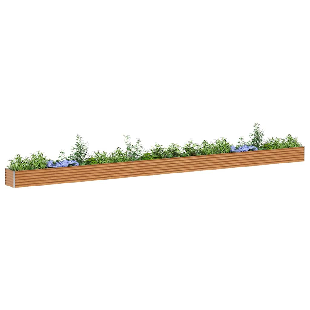 Jardinera elevada vidaxl 775 x 50 x 36 cm acero galvanizado