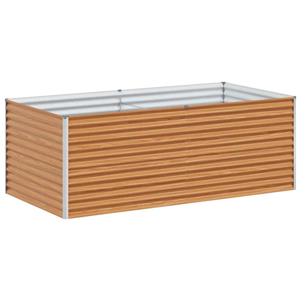 Jardinera elevada vidaxl 195 x 100 x 68 cm acero galvanizado