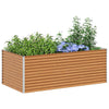 Jardinera elevada vidaxl 195 x 100 x 68 cm acero galvanizado