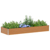 Fioriera rialzata Vidaxx 290 x 100 x 36 cm in acciaio zincato