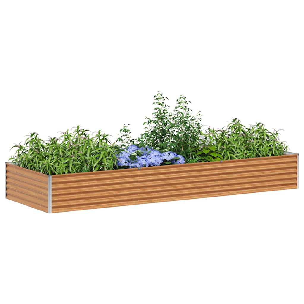 Jardinera elevada vidaxx 290 x 100 x 36 cm acero galvanizado