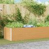 Jardinera elevada vidaxl 485 x 100 x 68 cm acero galvanizado