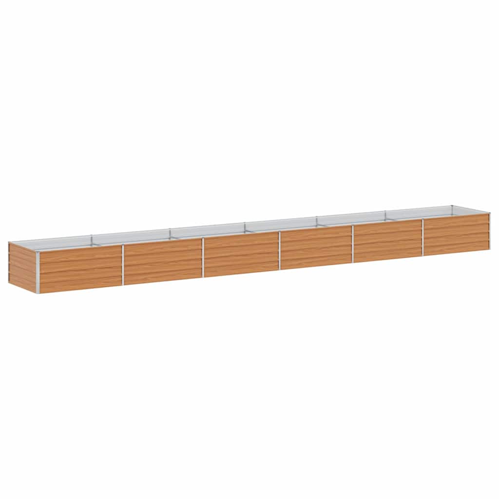Vidaxx jardinera elevada marrón claro 600 x 80 x 45 cm