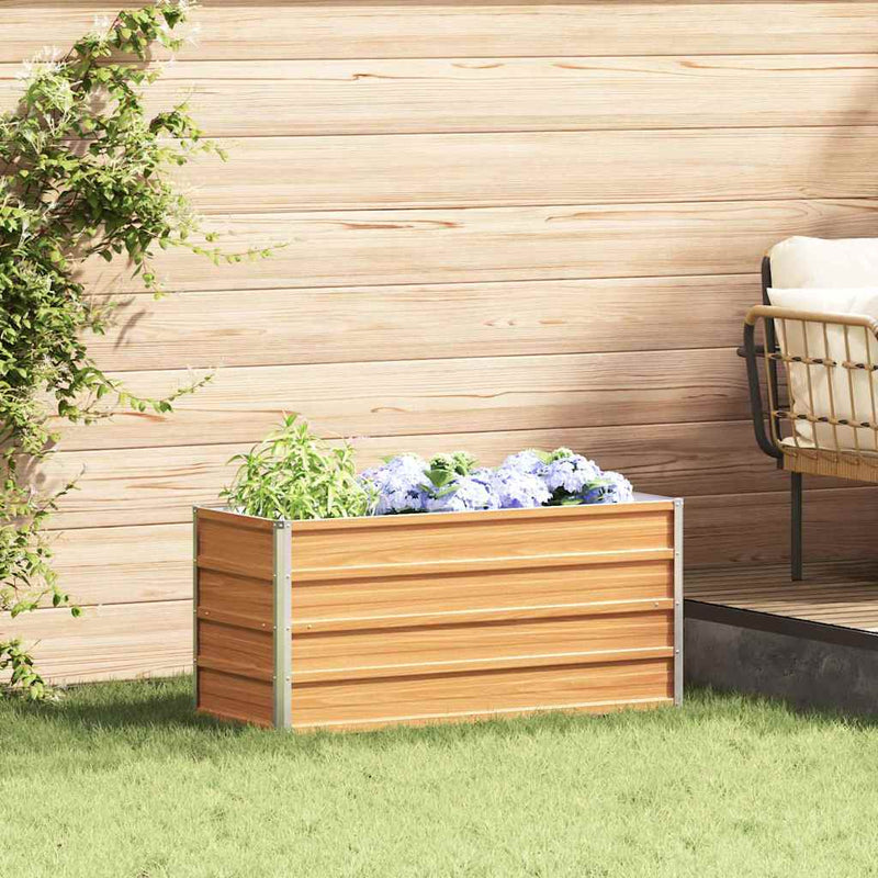 Fioriera rialzata Vidaxx marrone chiaro 100 x 40 x 45 cm