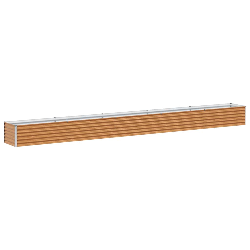 Jardinera elevada vidaxl 485 x 50 x 36 cm acero galvanizado