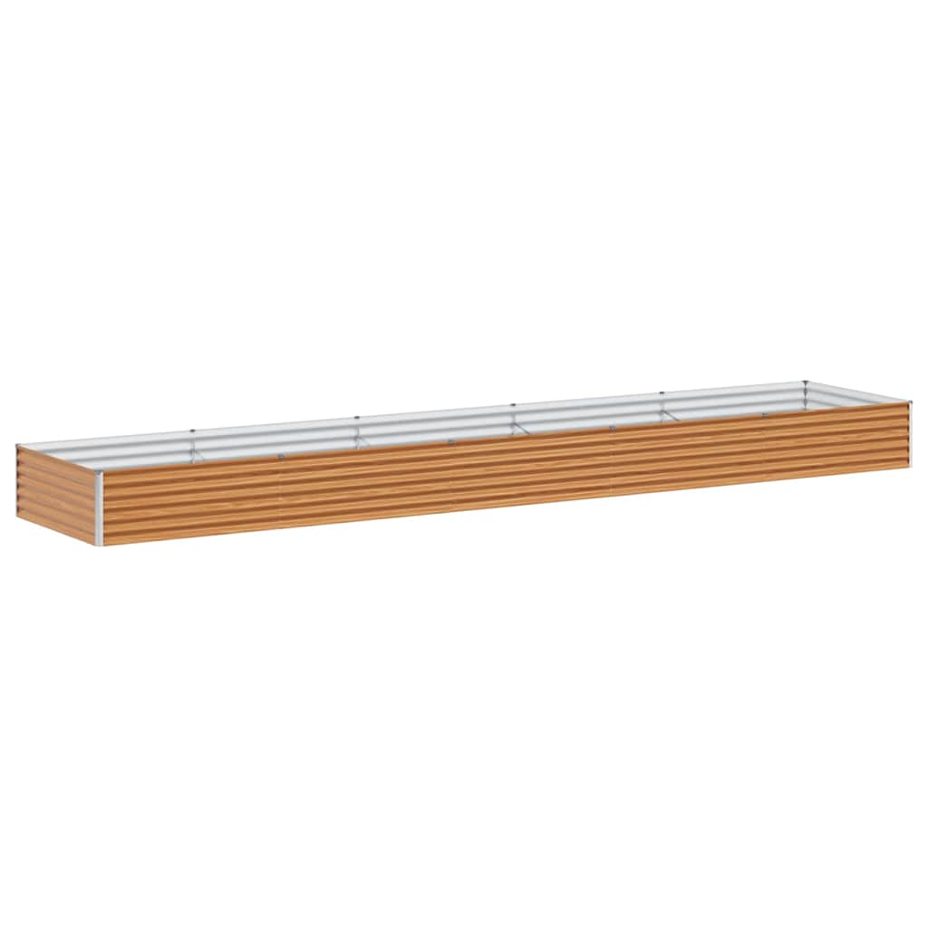 Jardinera elevada vidaxx 485 x 100 x 36 cm acero galvanizado
