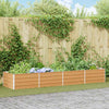Vidaxx jardinera elevada marrón claro 320 x 80 x 45 cm