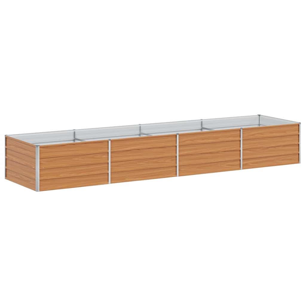 Vidaxx jardinera elevada marrón claro 320 x 80 x 45 cm