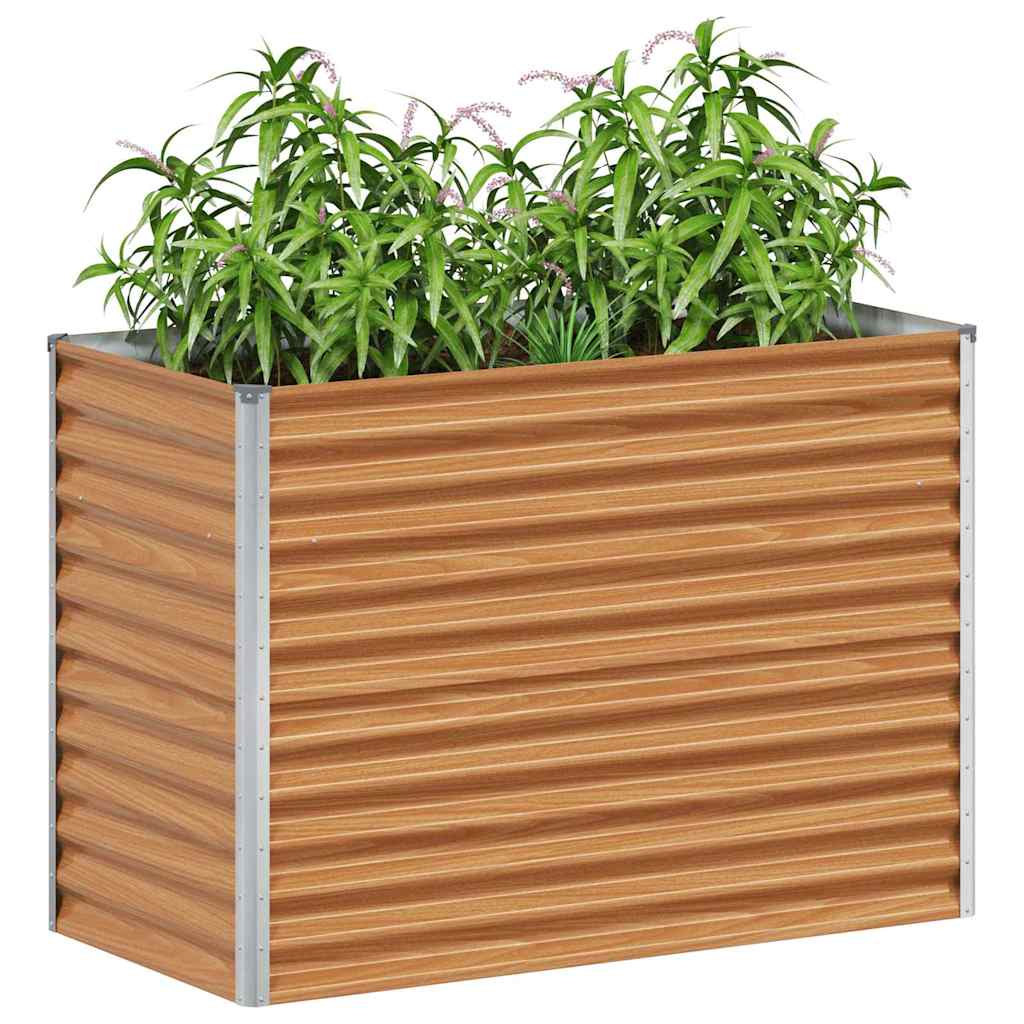 Jardinera elevada vidaxl 98 x 50 x 68 cm acero galvanizado