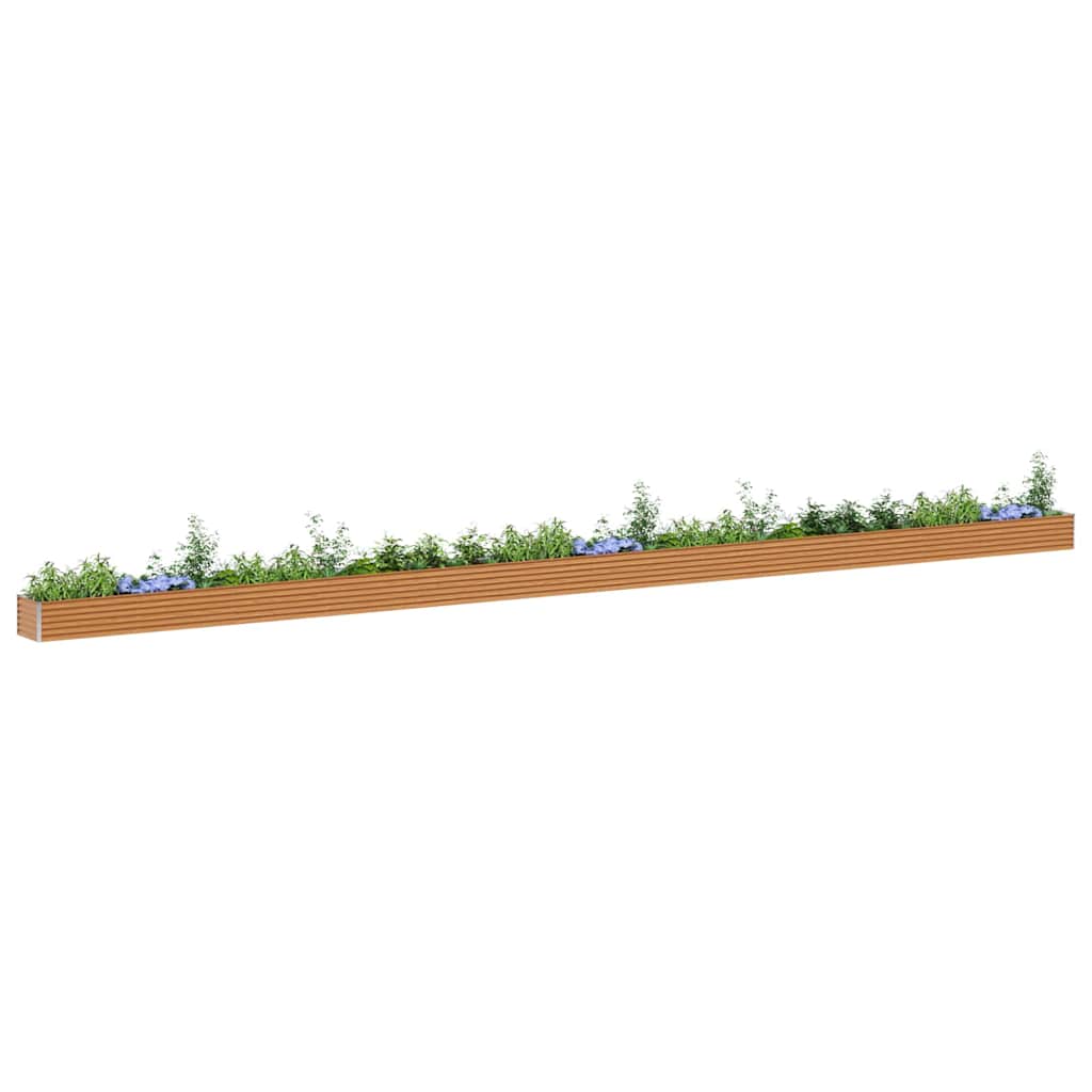 Jardinera elevada vidaxx 1164 x 50 x 36 cm acero galvanizado