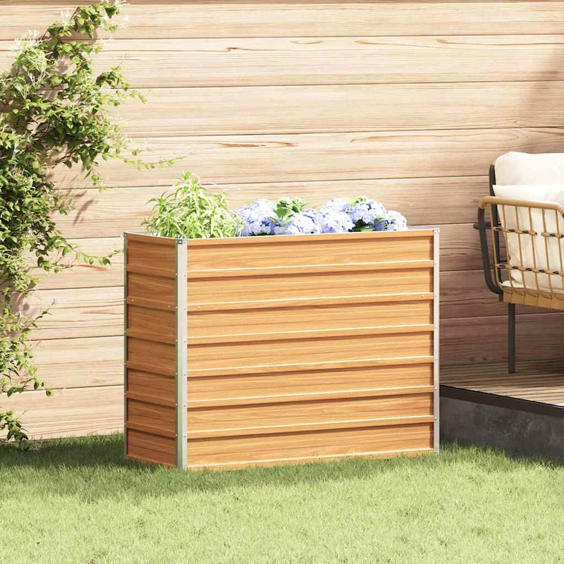 Fioriera rialzata Vidaxx marrone chiaro 100 x 40 x 77 cm