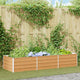 Vidaxx jardinera elevada marrón claro 240 x 80 x 45 cm