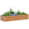 Vidaxx jardinera elevada marrón claro 240 x 80 x 45 cm