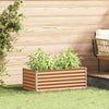Jardinera elevada vidaxl 98 x 50 x 36 cm acero galvanizado