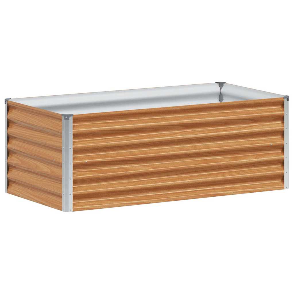 Jardinera elevada vidaxl 98 x 50 x 36 cm acero galvanizado