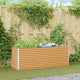 Jardinera elevada vidaxl 195 x 50 x 68 cm acero galvanizado