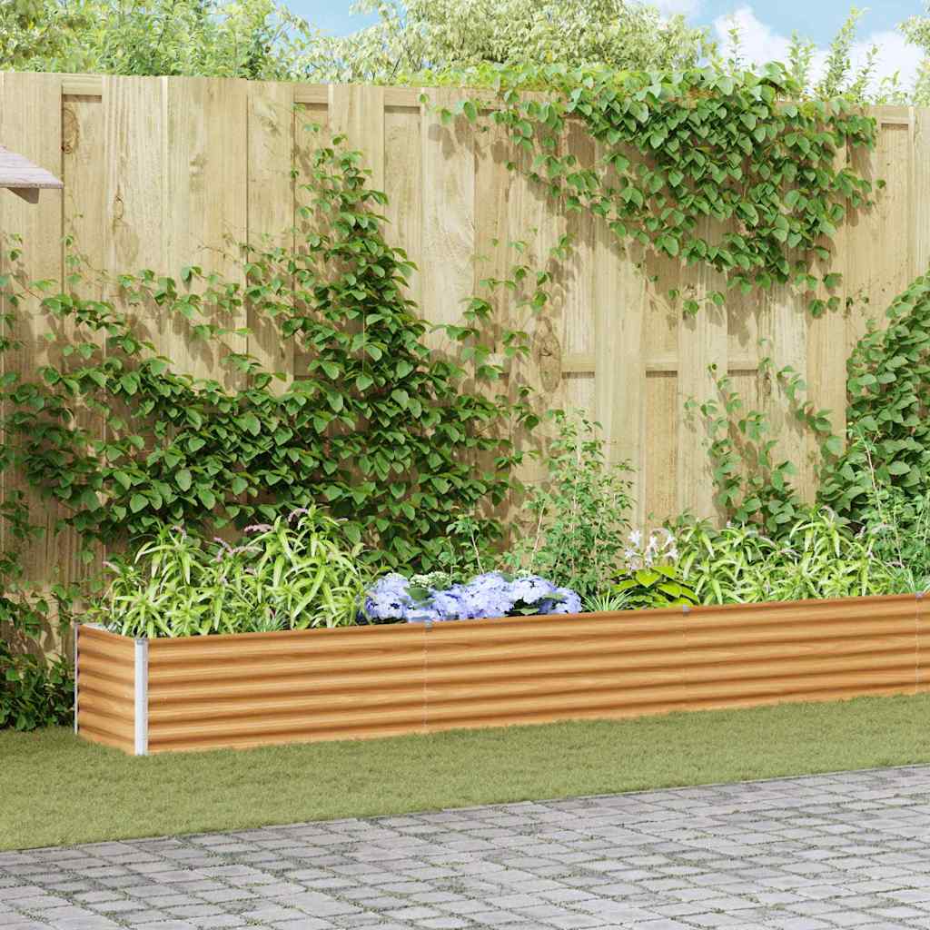 Jardinera elevada vidaxx 582 x 50 x 36 cm acero galvanizado