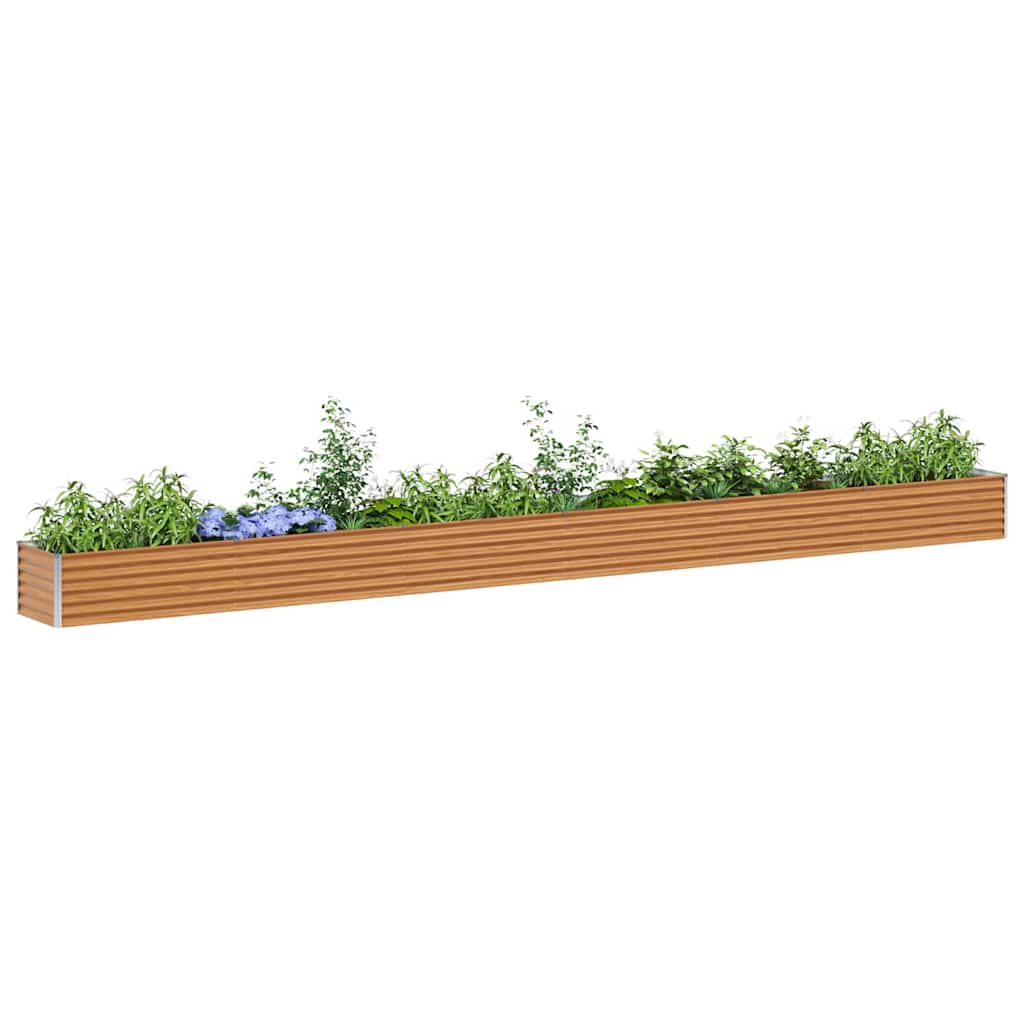 Jardinera elevada vidaxx 582 x 50 x 36 cm acero galvanizado