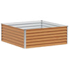 Jardinera elevada vidaxl 98 x 100 x 36 cm acero galvanizado