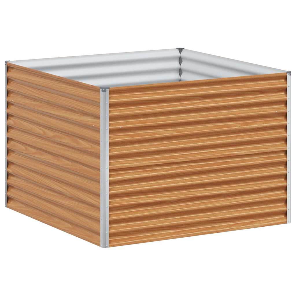 Jardinera elevada vidaxl 98 x 100 x 68 cm acero galvanizado