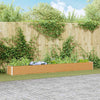 Jardinera elevada vidaxx 390 x 50 x 36 cm acero galvanizado