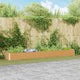 Jardinera elevada vidaxx 390 x 50 x 36 cm acero galvanizado