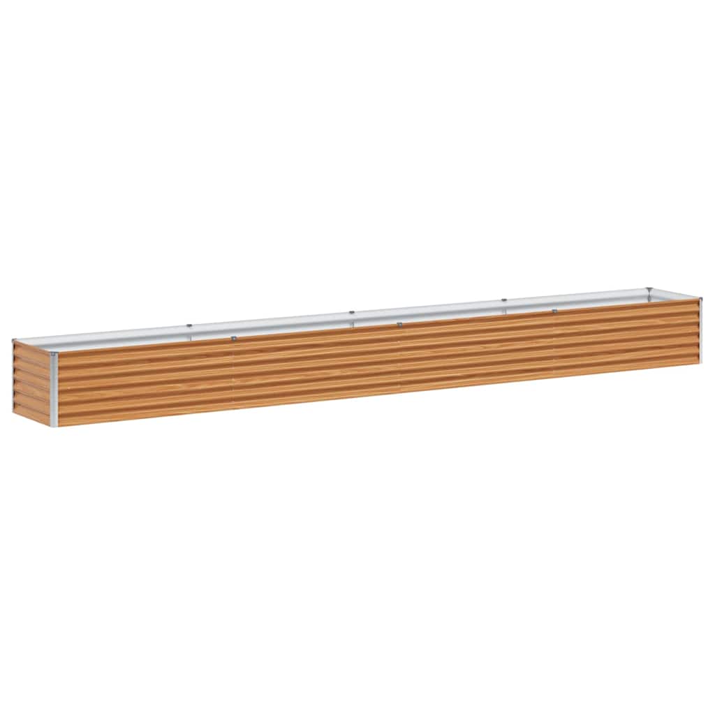 Jardinera elevada vidaxx 390 x 50 x 36 cm acero galvanizado