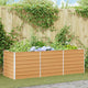 Vidaxx jardinera elevada marrón claro 240 x 80 x 77 cm